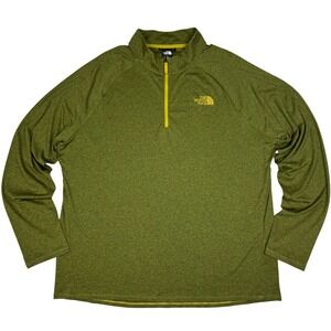 The North Face Quarter Zip Pullover UPF 40+ Hiking Men XXL Green Gorpcore Active